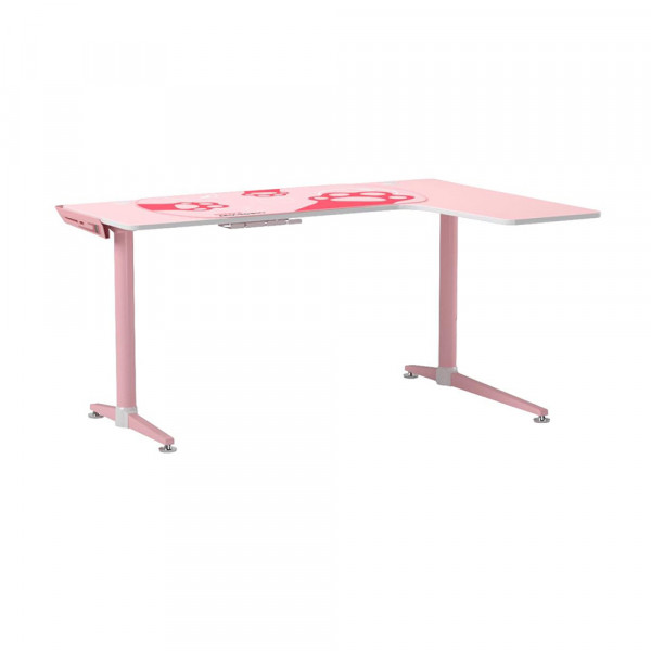 Eureka Ergonomic L60 60" Pink L Shaped Gaming Desk, Right  